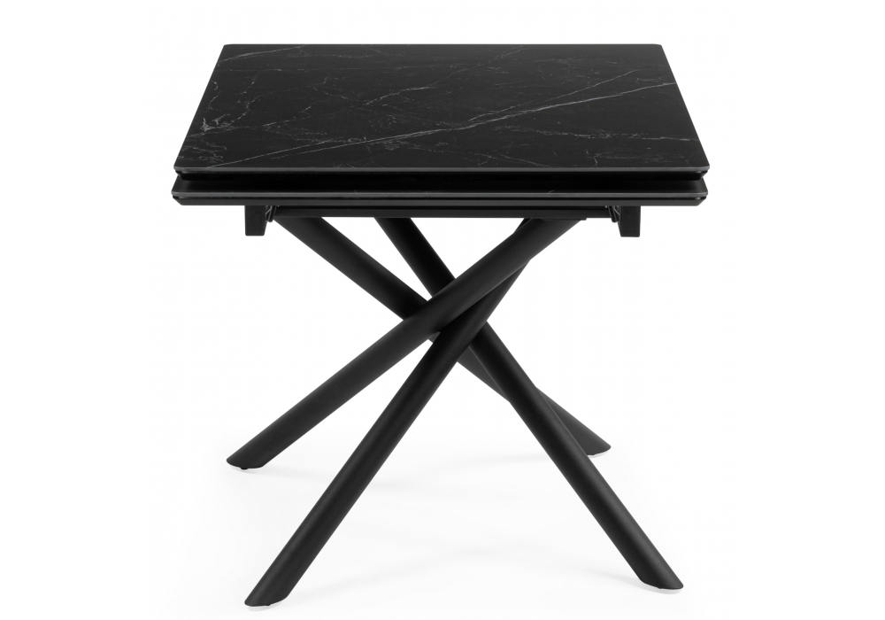 фото керамический стол раскладной 120(180)х80 woodville мэриан shakespeare black / черный 625717 | 220svet.ru