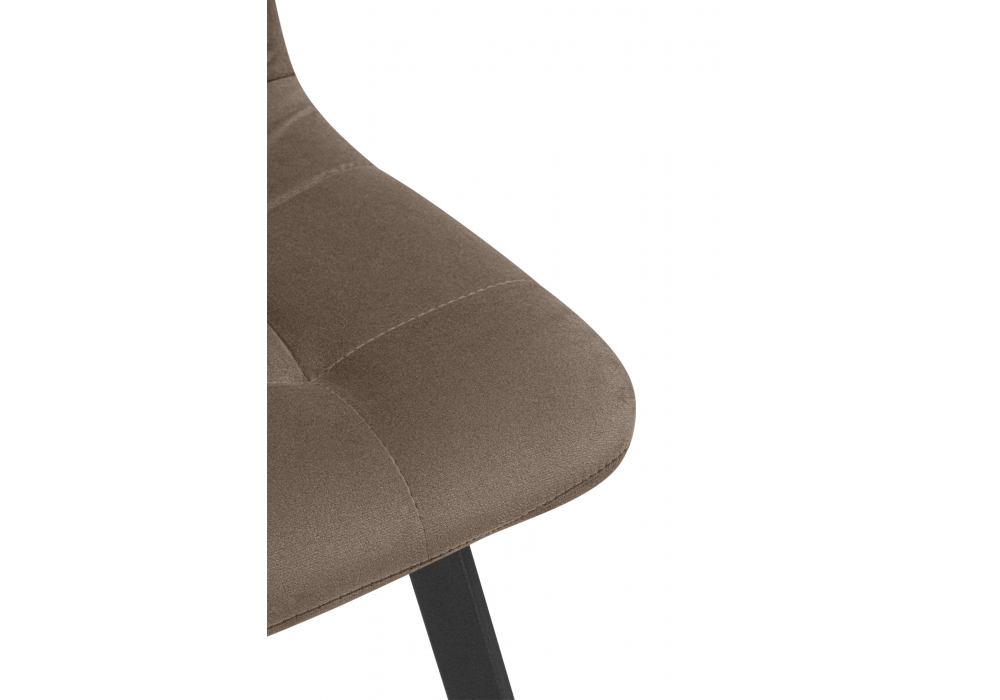 фото стул на металлокаркасе woodville чилли коричневый / черный 631644 | 220svet.ru