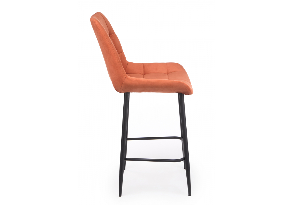 фото барный стул вращающийся woodville челси 360 терракотовый (zd 432) / черный 632577 | 220svet.ru