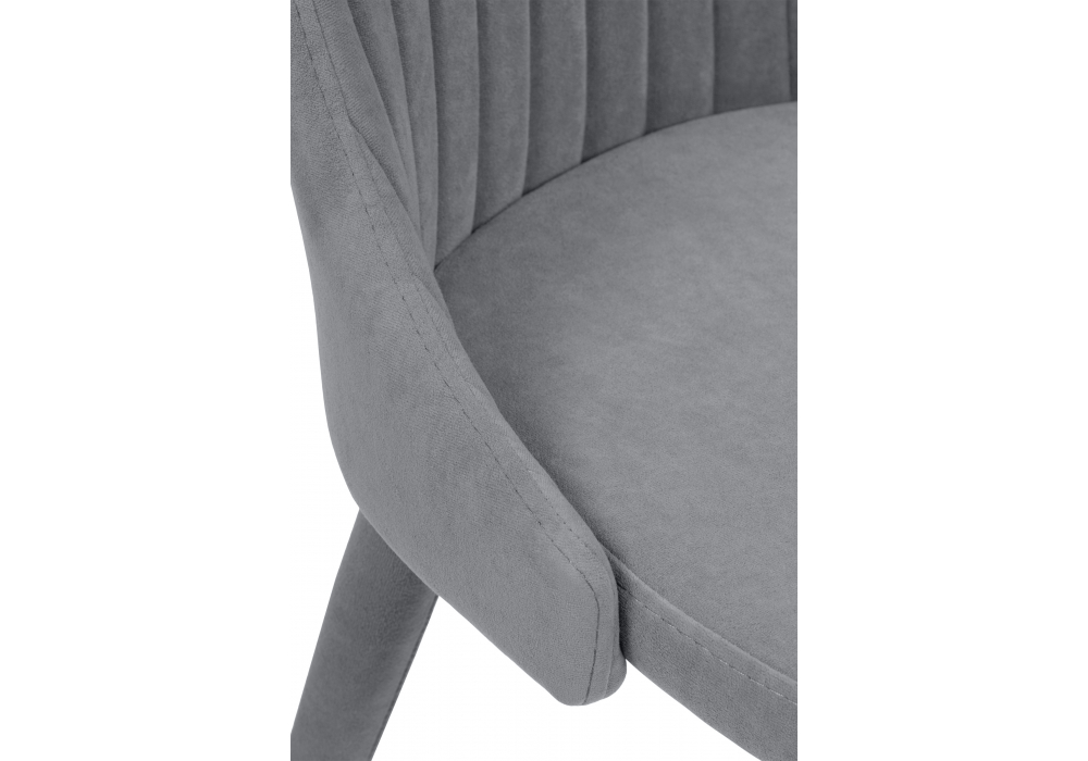 фото стул на металлокаркасе woodville морос с чехлом микровелюр катания сильвер 654623 | 220svet.ru