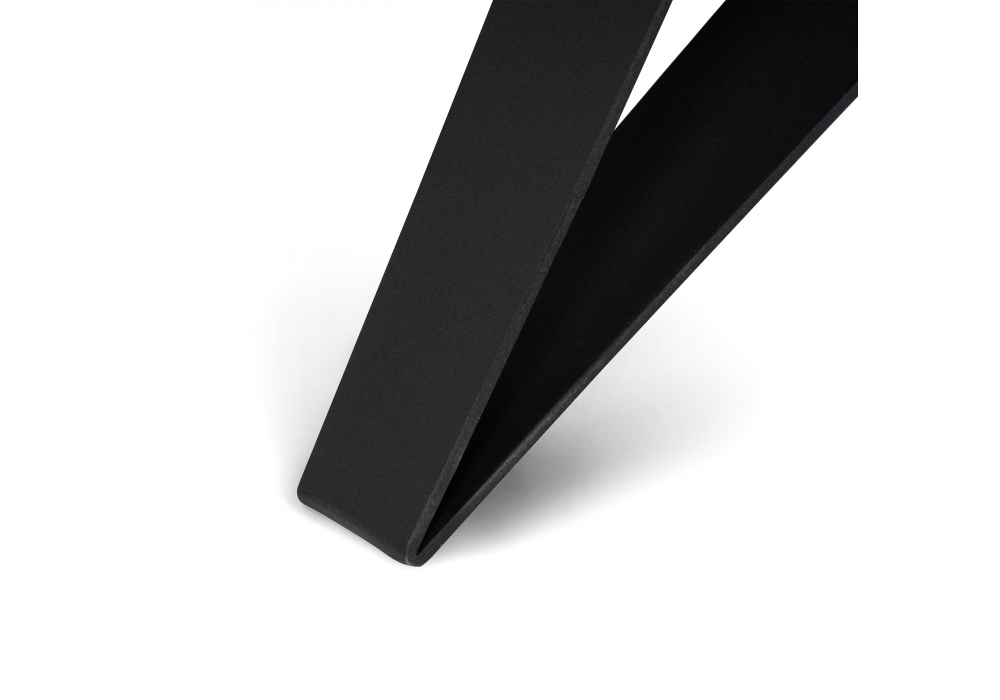 фото стол стеклянный раскладной woodville блэкберн 140(200)х80х75 белый мрамор кристл / черный 612167 | 220svet.ru