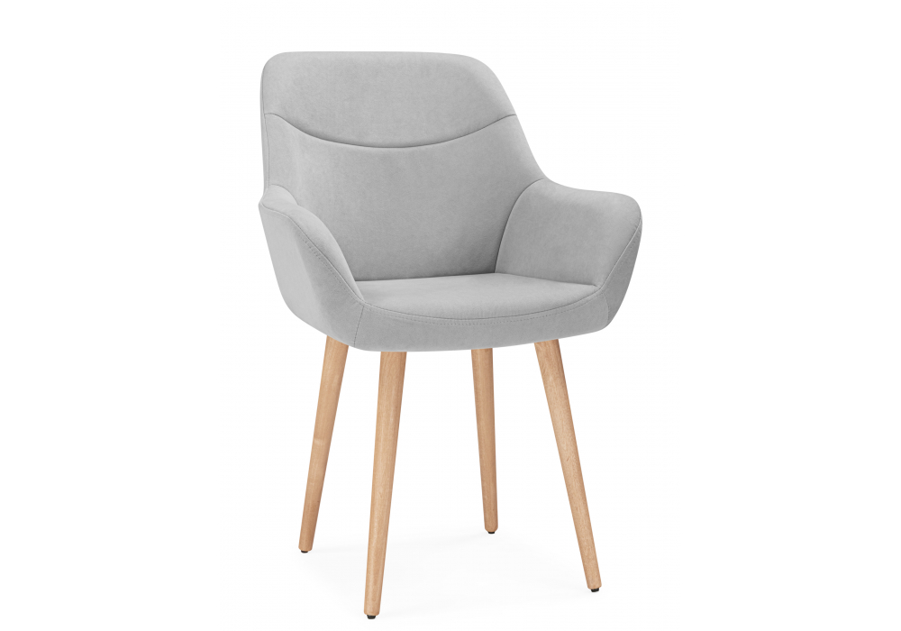 фото стул деревянный woodville флюид 360 светло-серый (zd 960) / светлое дерево 642955 | 220svet.ru