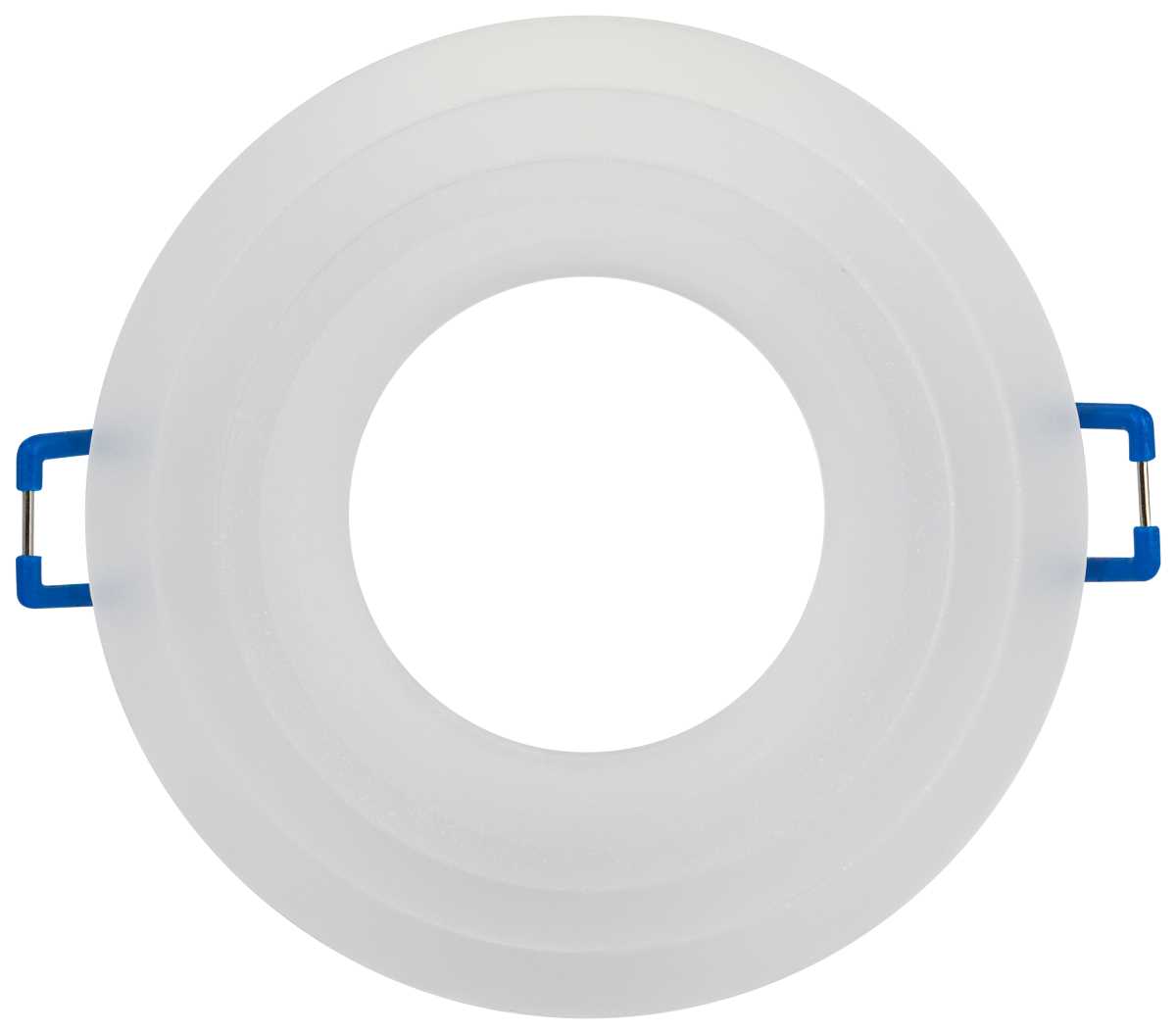 фото светильник встраиваемый декоративный эра dk105 wh под лампу mr16 gu5.3 белый б0058392 | 220svet.ru