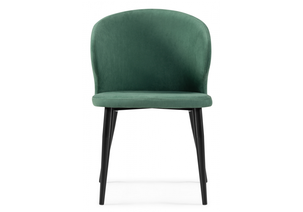 фото стул на металлокаркасе woodville алсисар катания изумруд / черный 469974 | 220svet.ru