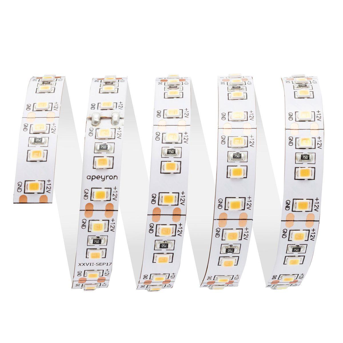 фото лента apeyron 14,4w/m 120led/m 2835smd теплый белый 5m 00-51 | 220svet.ru