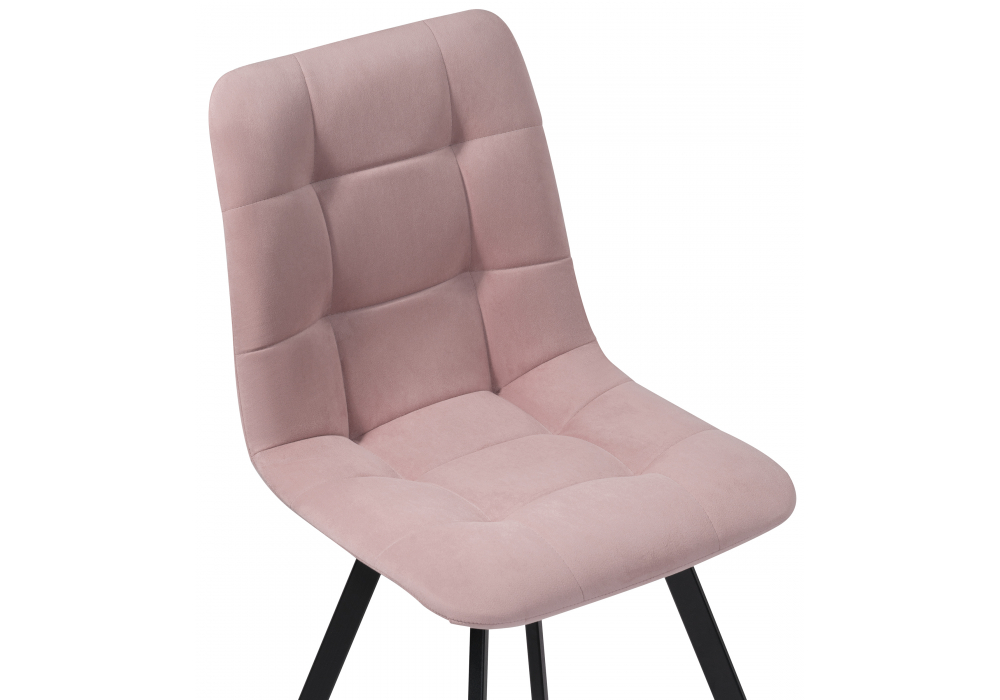 фото стул на металлокаркасе woodville чилли розовый / черный 489716 | 220svet.ru