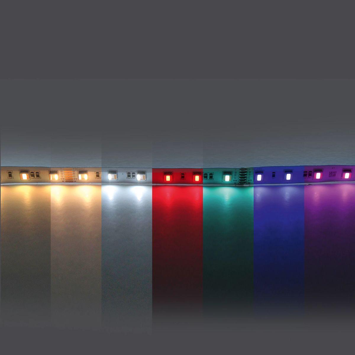 фото светодиодная лента rgb/холодный белый lightstar 14,4w/m 60led/m 5m 421200 | 220svet.ru