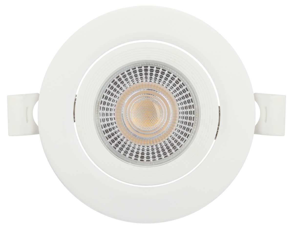 фото светильник светодиодный встраиваемый эра kl led 25a-5 4k wh 5вт 4000к круглый поворотный белый б0068192 | 220svet.ru
