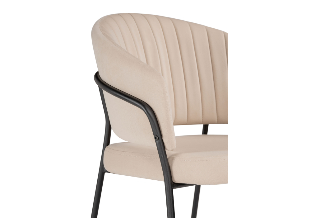 фото стул woodville лео бежевый / черный 528455 | 220svet.ru