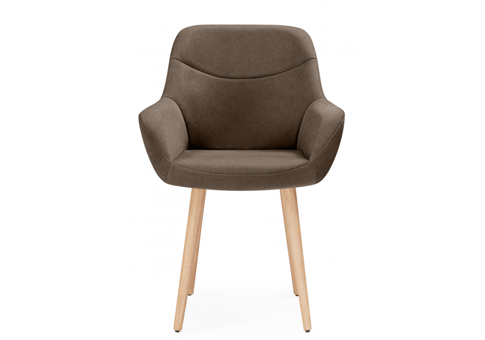 фото стул деревянный woodville флюид коричневый (glory 08) / светлое дерево 642986 | 220svet.ru