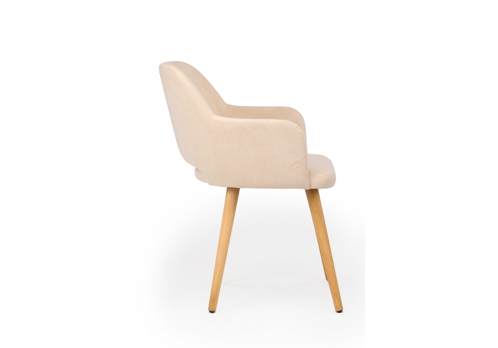 фото стул деревянный вращающийся woodville эолин 360 бежевый (glory 03) / светлое дерево 631714 | 220svet.ru