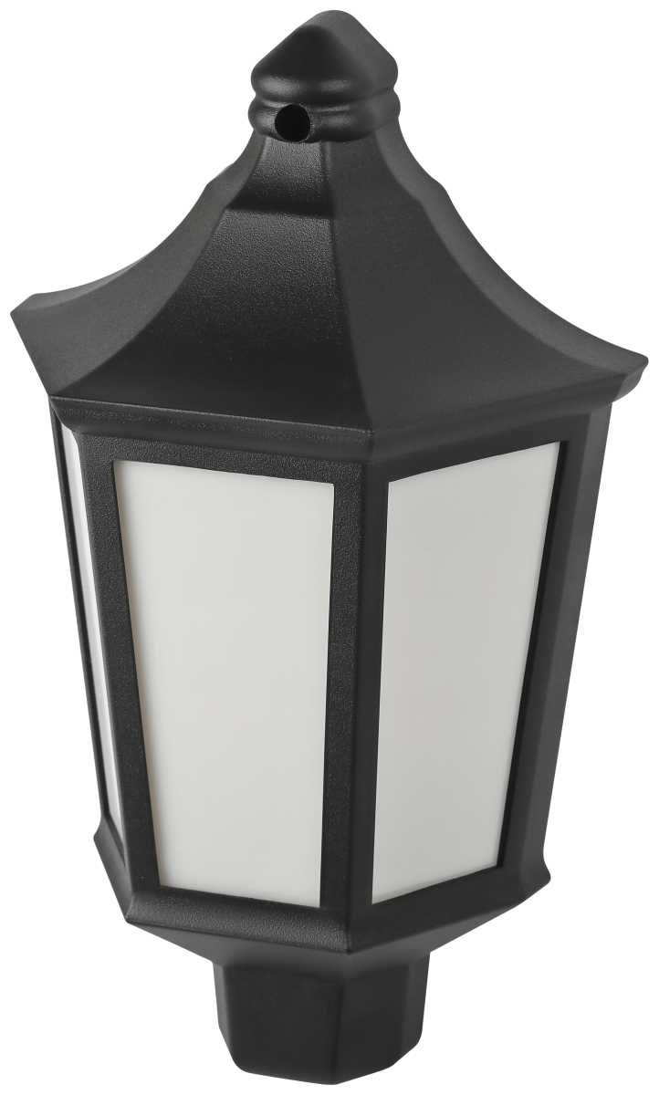 фото садово-парковый светильник эра «ника» нбу 06-60-003 60вт черный белое основание матовый б0061158 | 220svet.ru