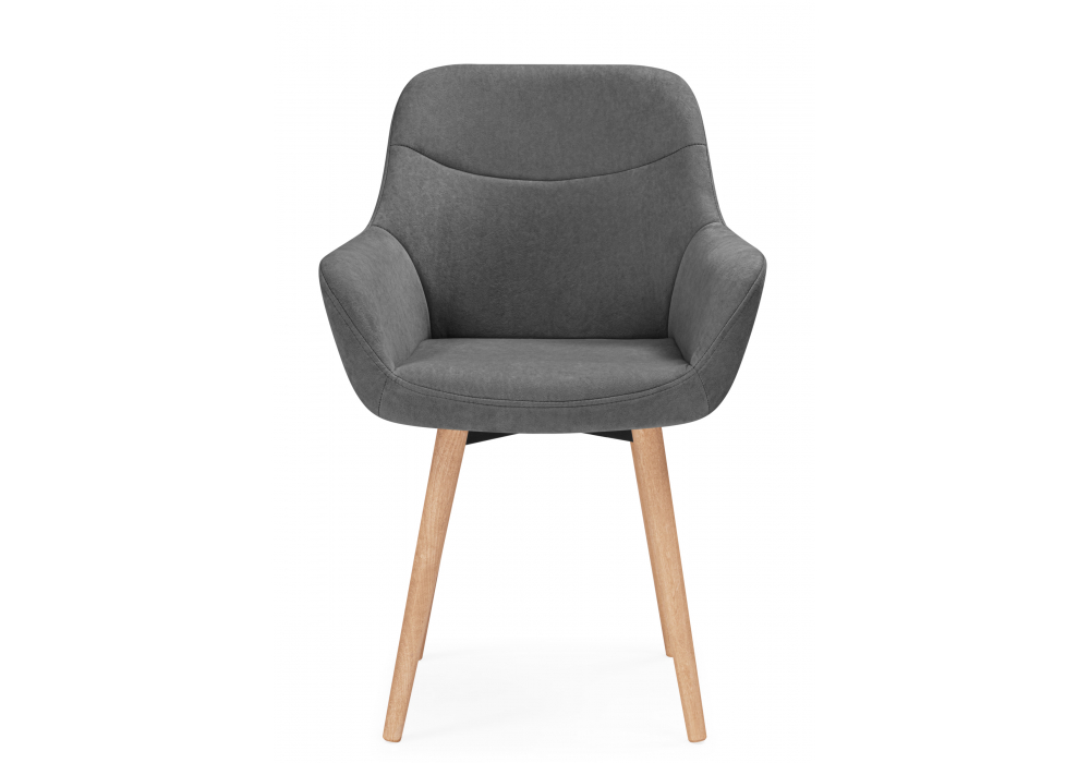 фото стул деревянный woodville флюид 360 темно-серый (zd 995) / светлое дерево 642963 | 220svet.ru