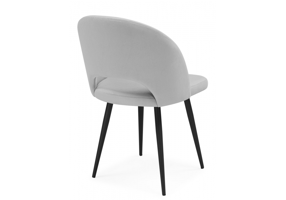 фото стул на металлокаркасе woodville курбис светло-серый (zd 960) / черный 642901 | 220svet.ru