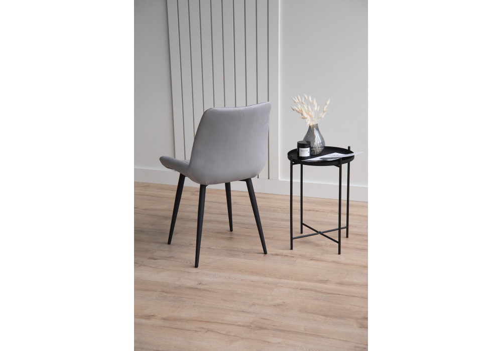 фото стул на металлокаркасе woodville седа светло-серый (zd 960) / черный 632371 | 220svet.ru