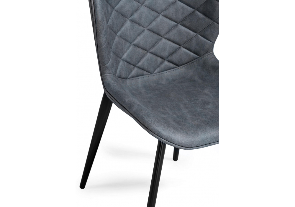 фото стул на металлокаркасе woodville катабучи ткань kiprus 12 / черный глянец 528501 | 220svet.ru