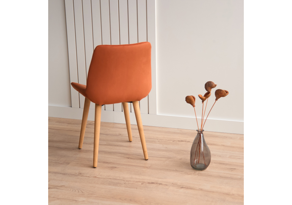 фото стул деревянный поворотный woodville седа 360 терракотовый (zd 432) / светлое дерево np 632429 | 220svet.ru