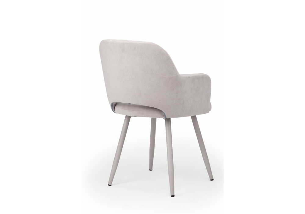 фото стул на металлокаркасе woodville эолин светло-серый (glory 36) / серый 631729 | 220svet.ru