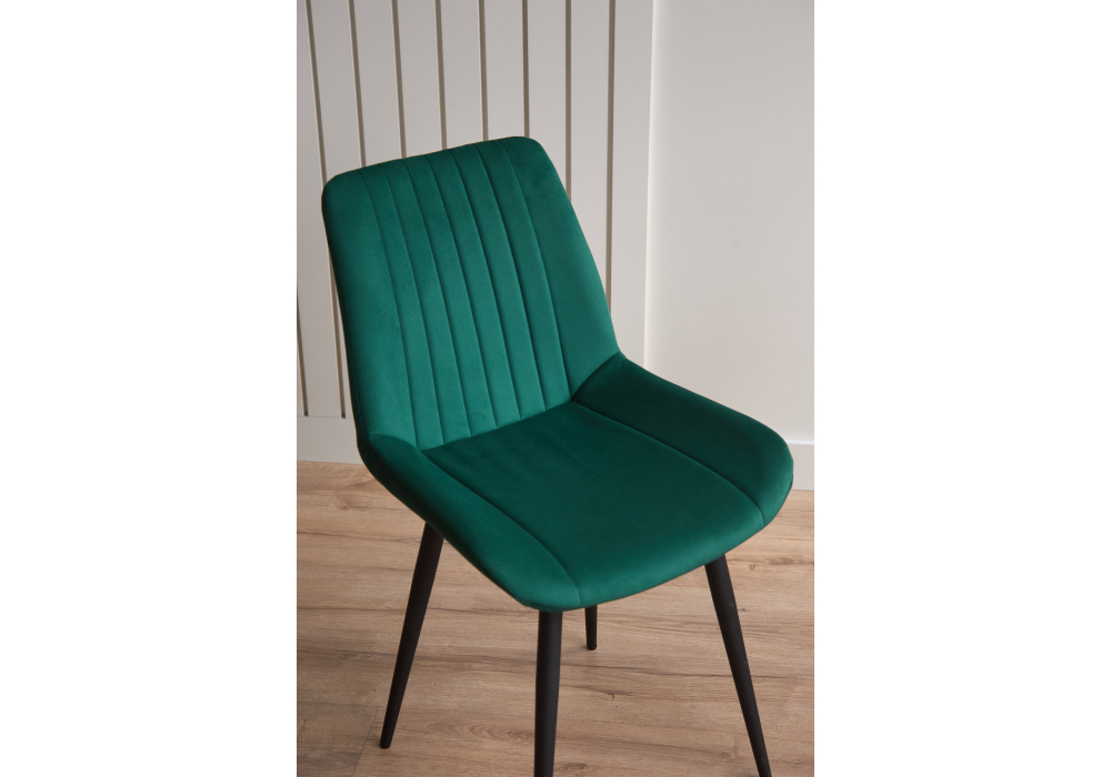 фото стул на металлокаркасе woodville седа зеленый (zd 667) / черный 632422 | 220svet.ru