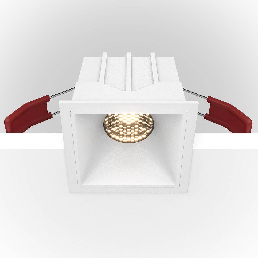 фото встраиваемый светильник maytoni alfa led dl043-01-10w4k-d-sq-w | 220svet.ru