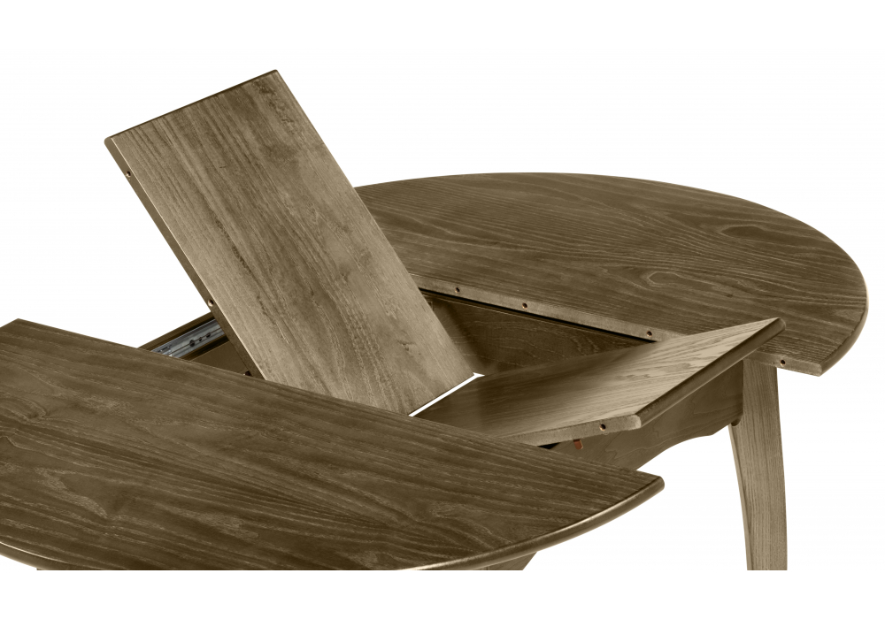 фото стол деревянный раскладной 90(120)х90х76 woodville распи круглый орех 615271 | 220svet.ru