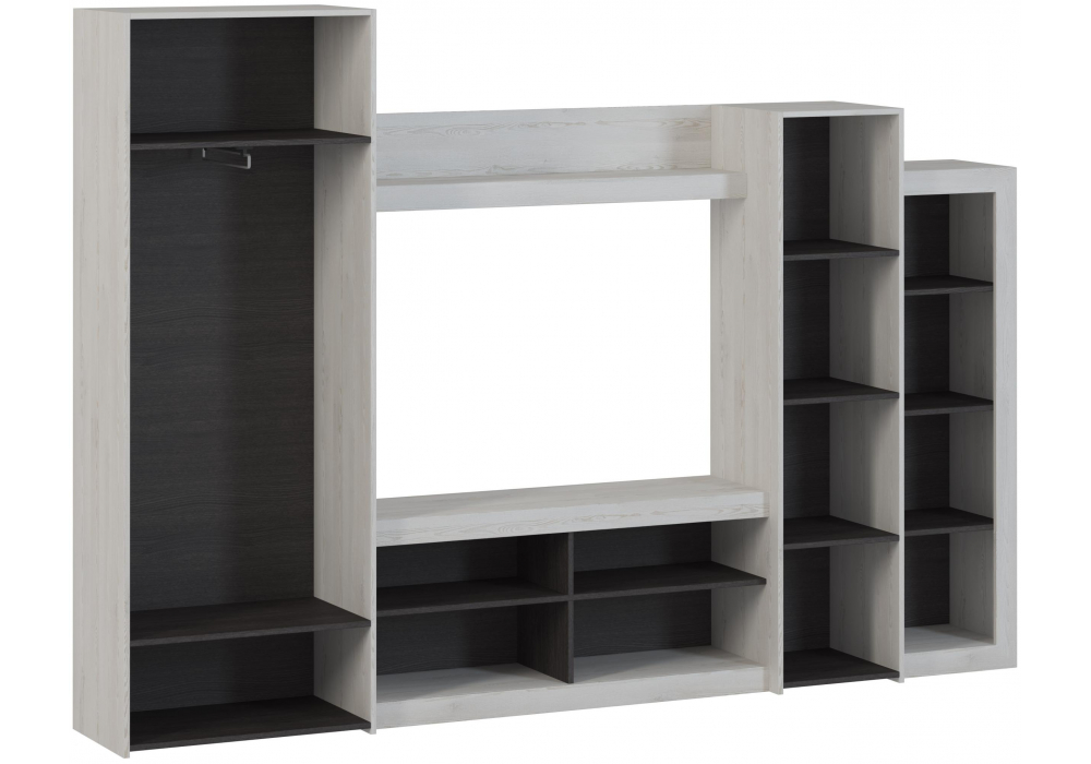 фото гостиная woodville огюст 4 сосна белая лофт / венге 490792 | 220svet.ru