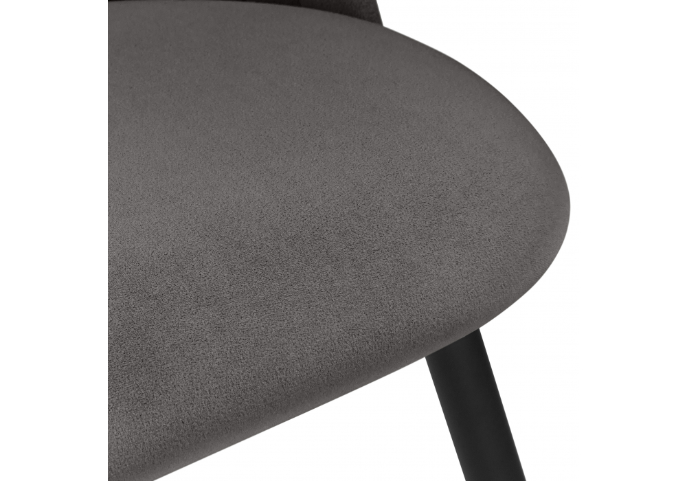 фото стул на металлокаркасе woodville gabi темно-серый / черный / золотой 15939 | 220svet.ru