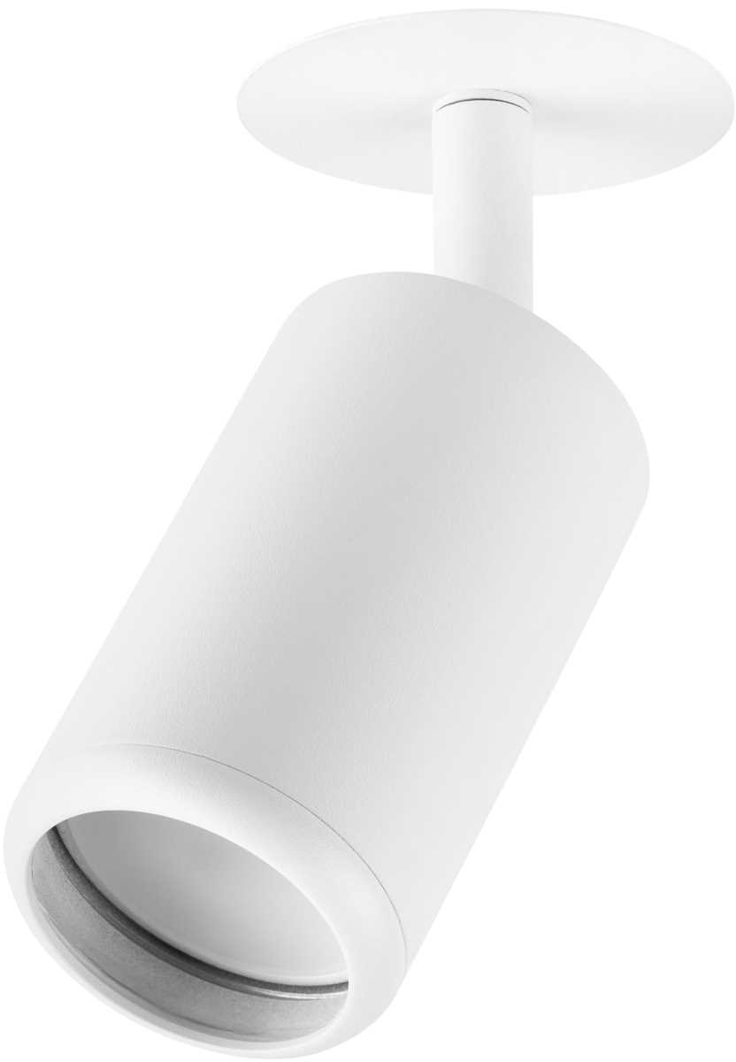 фото светильник встраиваемый алюминиевый эра kl106 wh под лампу mr16 gu10 белый матовый б0061540 | 220svet.ru