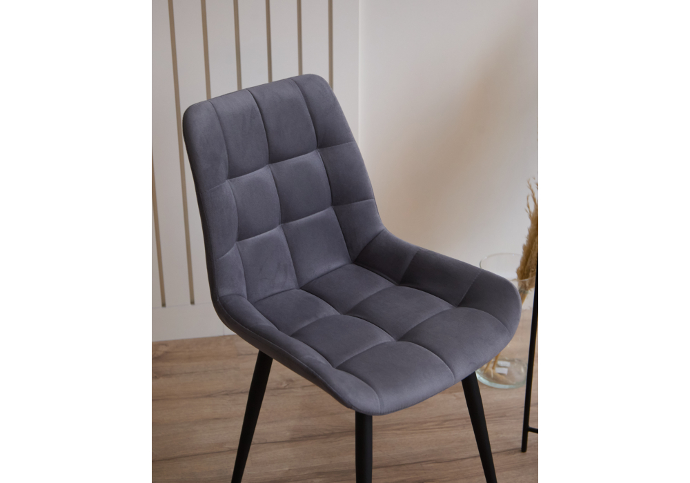 фото стул вращающийся на металлокаркасе woodville челси 360 к темно-серый (zd 995) / черный 632466 | 220svet.ru