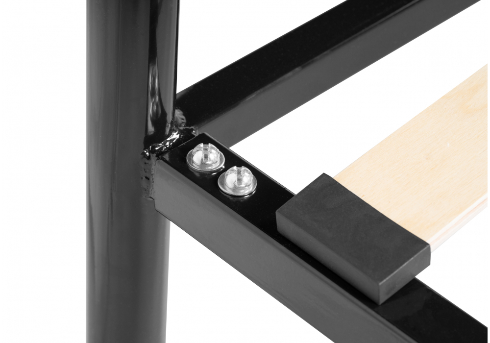 фото двуспальная кровать woodville морика черная 482083 160х200 | 220svet.ru