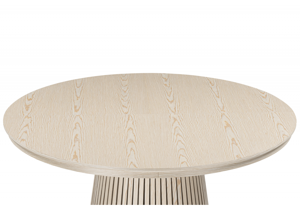 фото стол деревянный  раскладной woodville mersin 120(200)x120 шпон дуба / бук 15869 | 220svet.ru