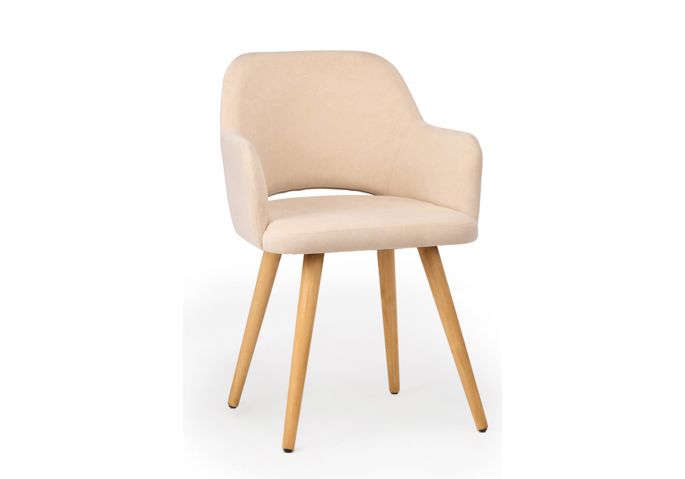 фото стул деревянный вращающийся woodville эолин 360 бежевый (glory 03) / светлое дерево 631714 | 220svet.ru