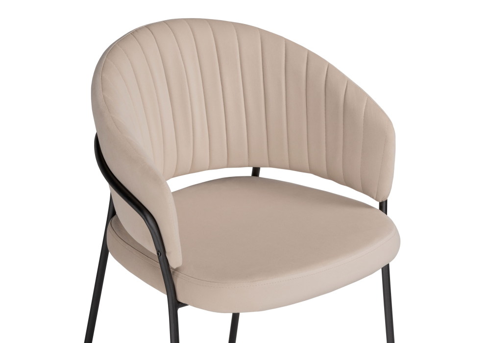 фото стул woodville лео бежевый / черный 528455 | 220svet.ru
