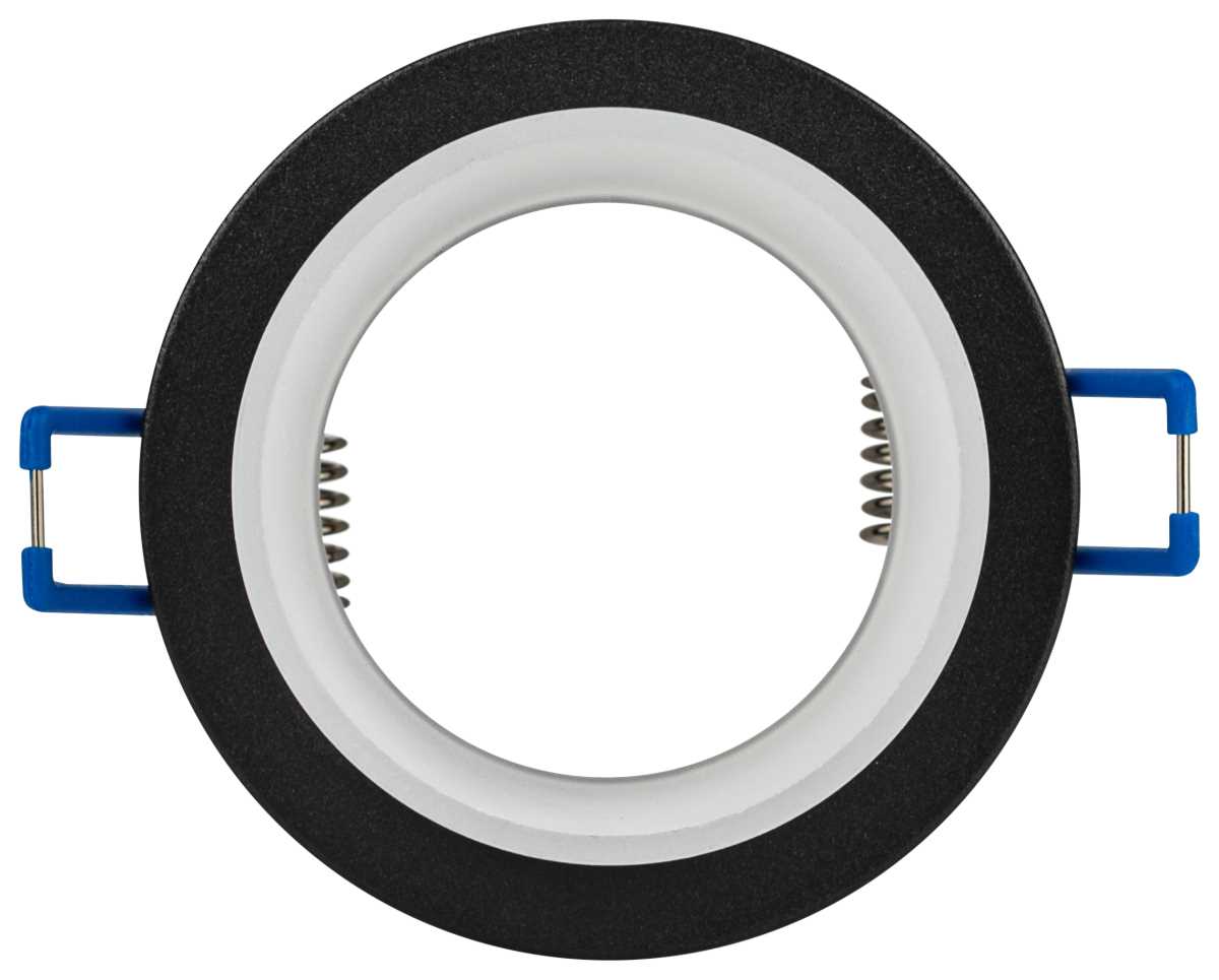 фото светильник встраиваемый декоративный эра dk106 bk под лампу mr16 gu5.3 черный б0058428 | 220svet.ru