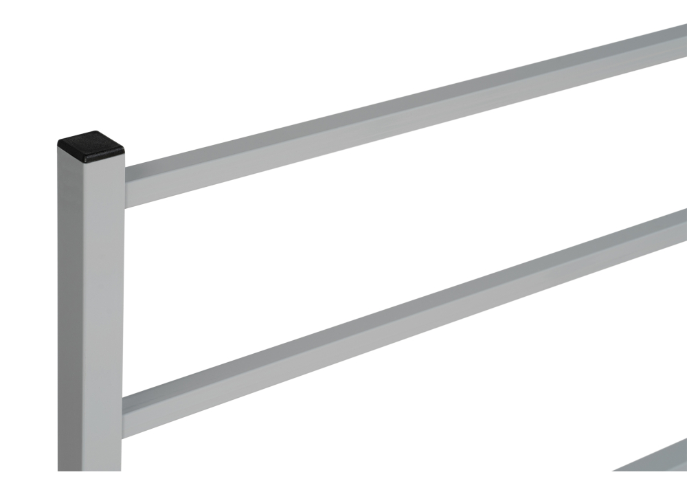 фото кровать полутораспальная  woodville фади 140х200 серая 462537 | 220svet.ru