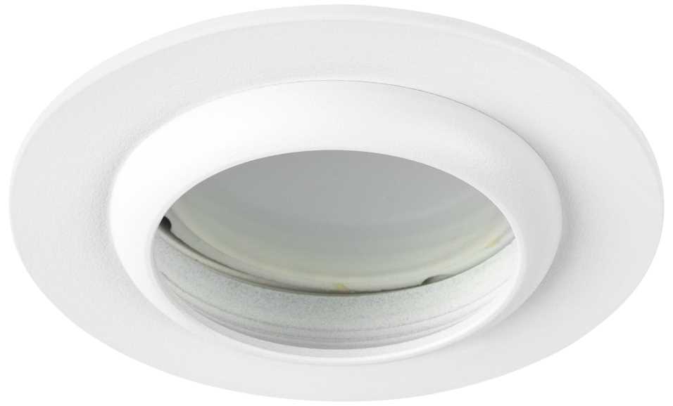 фото светильник встраиваемый алюминиевый эра kl109 wh под лампу mr16 gu5.3 белый матовый б0061823 | 220svet.ru