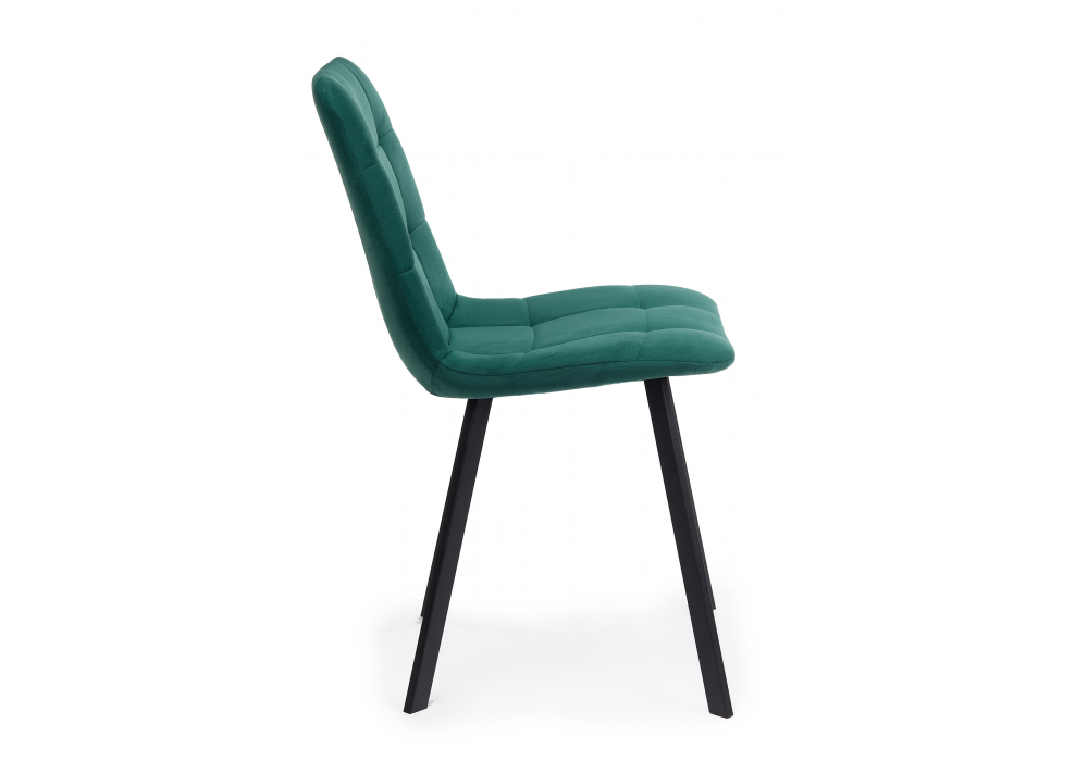 фото стул на металлокаркасе woodville чилли зеленый / черный 631640 | 220svet.ru