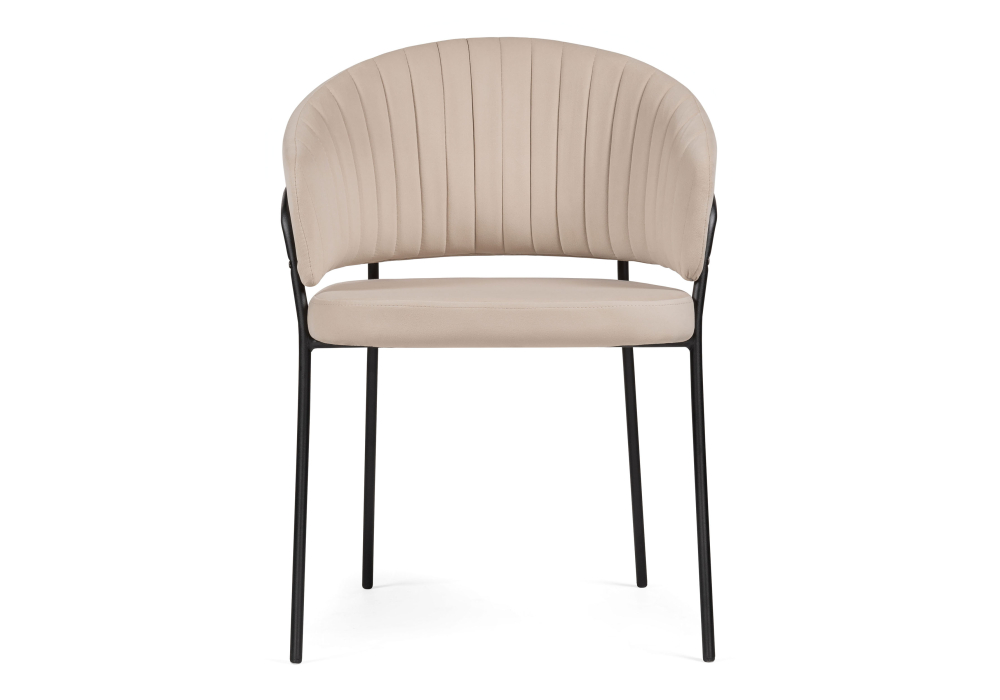 фото стул woodville лео бежевый / черный 528455 | 220svet.ru