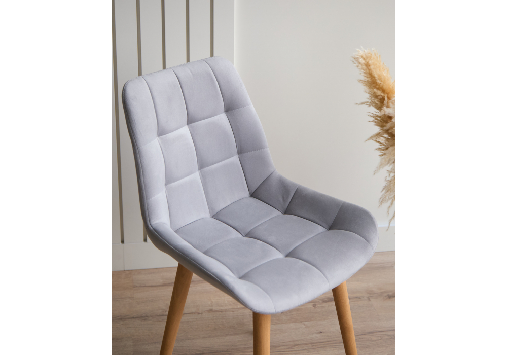 фото стул деревянный woodville челси светло-серый (zd 960) / светлое дерево 632441 | 220svet.ru