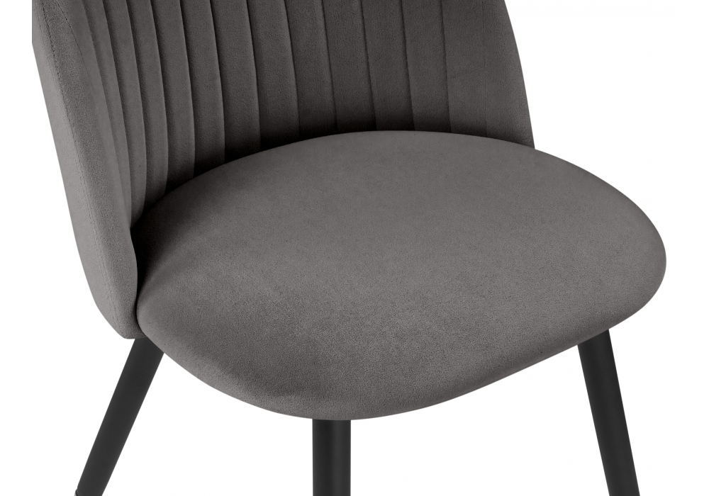 фото стул на металлокаркасе woodville gabi темно-серый / черный / золотой 15939 | 220svet.ru