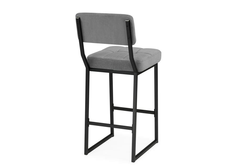 фото барный стул woodville ларс selfie grey / черный 674658 | 220svet.ru