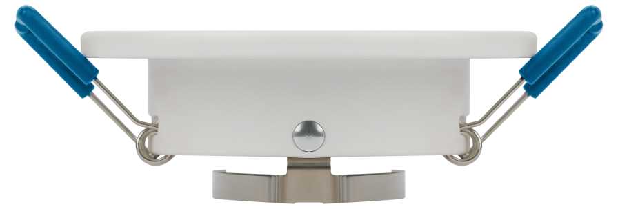 фото светильник встраиваемый алюминиевый эра kl107 wh/sl под лампу mr16 gu5.3 белый/серебро б0061096 | 220svet.ru