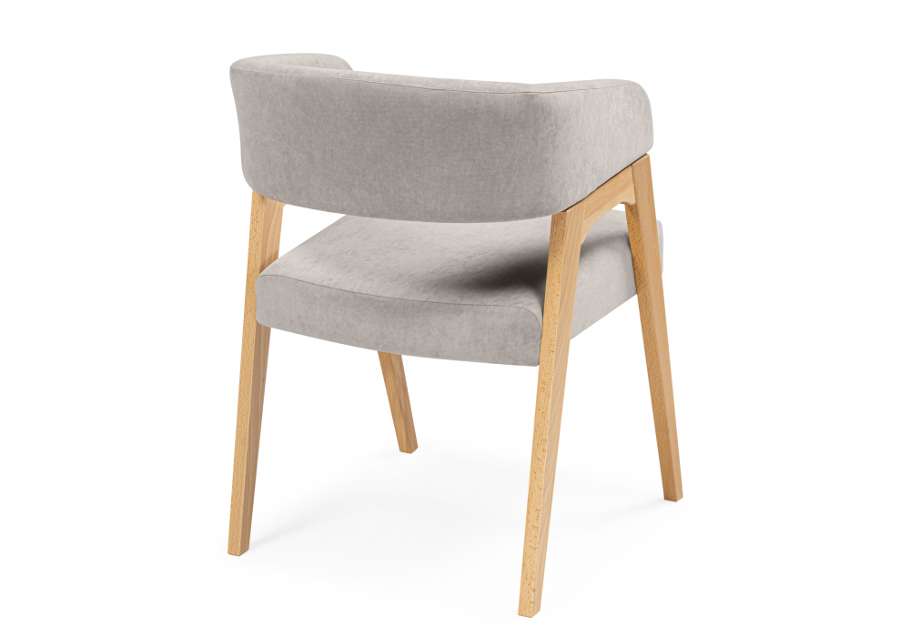 фото стул деревянный woodville невада 1 ткань 231 / светлое дерево 620593 | 220svet.ru