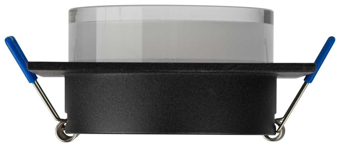 фото светильник встраиваемый декоративный эра dk108 bk под лампу mr16 gu5.3 черный б0058399 | 220svet.ru