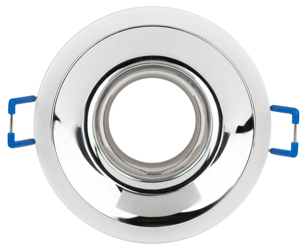 фото светильник встраиваемый декоративный эра kl103 wh/ch под лампу mr16 gu5.3 белый/хром б0056353 | 220svet.ru