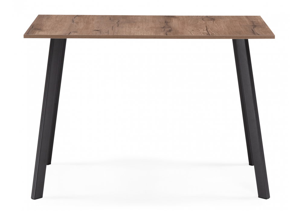 фото стол деревянный woodville ремли дуб галифакс табак / черный 584295 | 220svet.ru