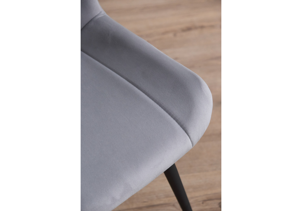 фото стул на металлокаркасе woodville седа светло-серый (zd 960) / черный 632371 | 220svet.ru