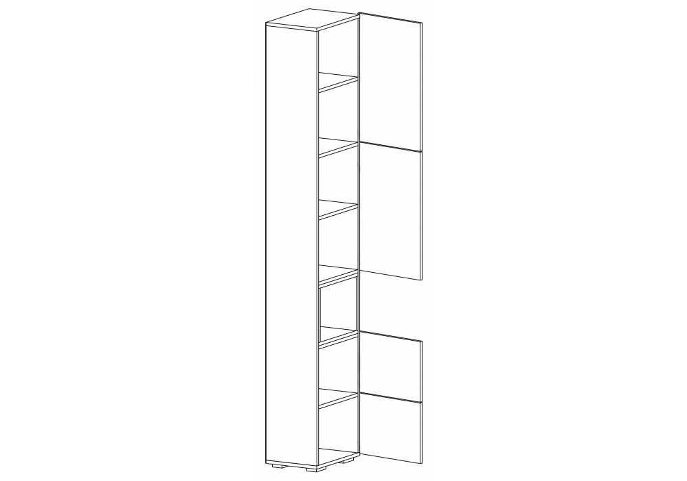 фото гостиная комплектация 1 woodville лонгфорд белый / дуб вотан 563532 | 220svet.ru