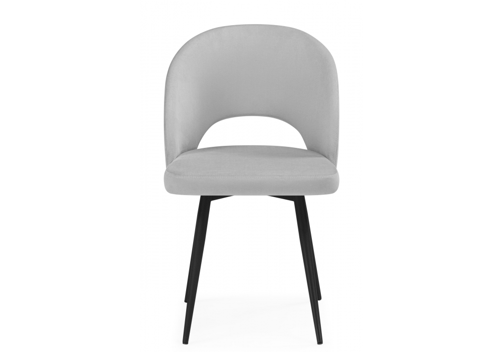 фото стул на металлокаркасе woodville курбис светло-серый (zd 960) / черный 642901 | 220svet.ru