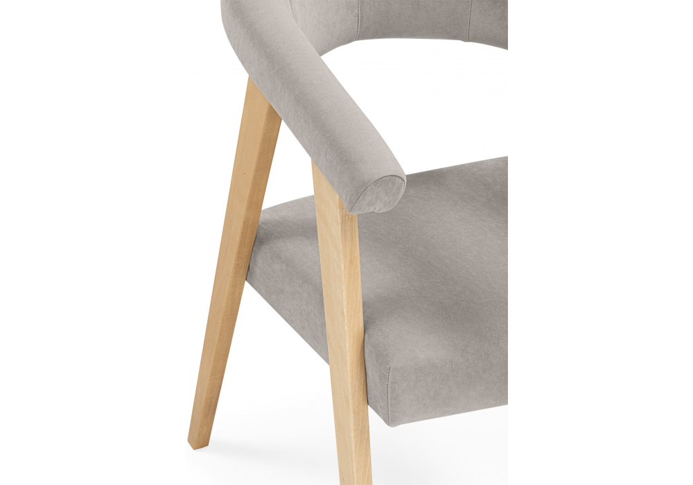 фото стул деревянный woodville невада ткань 231 / светлое дерево 620595 | 220svet.ru